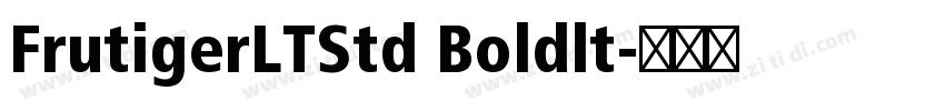 FrutigerLTStd Boldlt字体转换